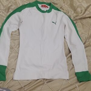 Puma Long Sleeve White And Green